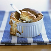 souffle with spoon